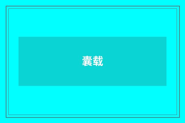 囊载