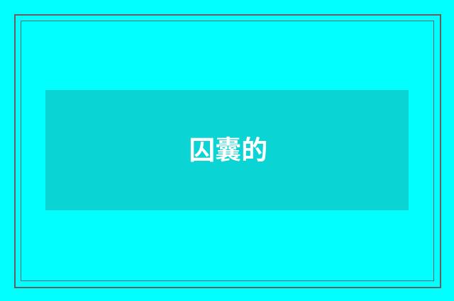 囚囊的
