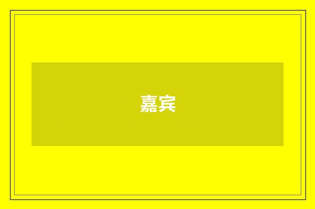 嘉宾