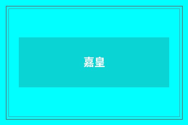 嘉皇