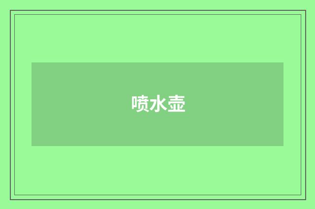 喷水壶
