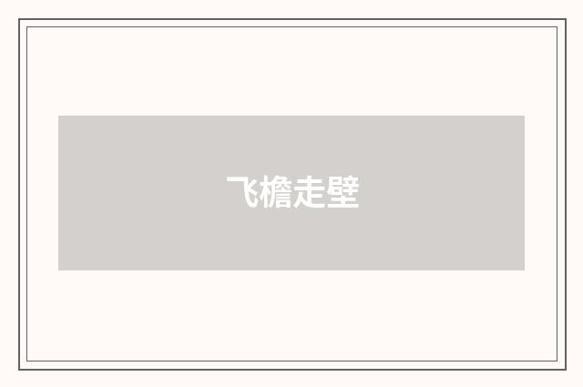 飞檐走壁