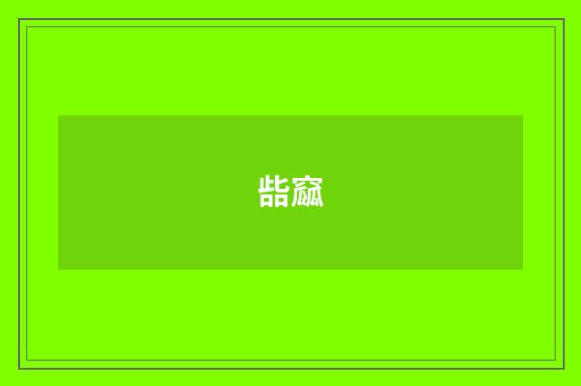 啙窳