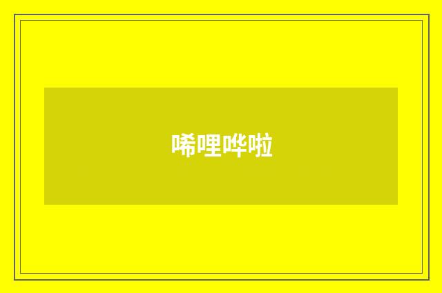 唏哩哗啦