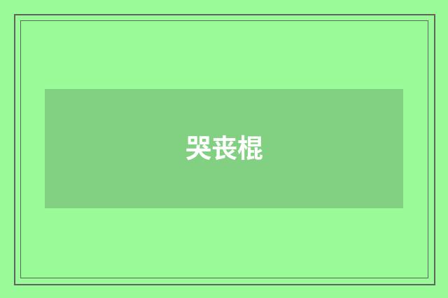 哭丧棍