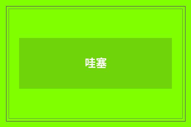 哇塞