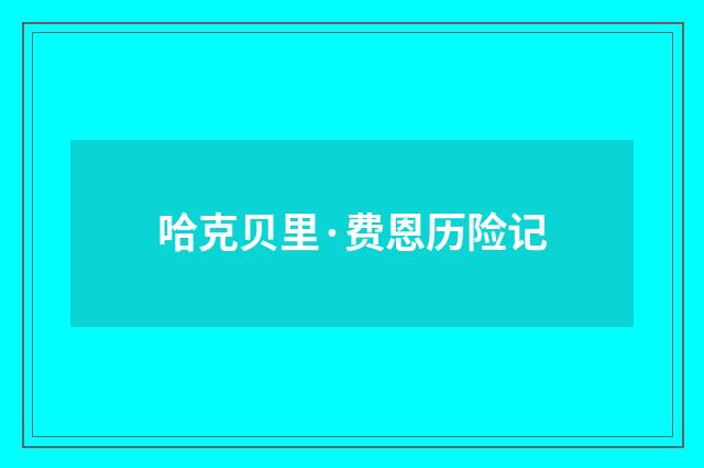 哈克贝里·费恩历险记