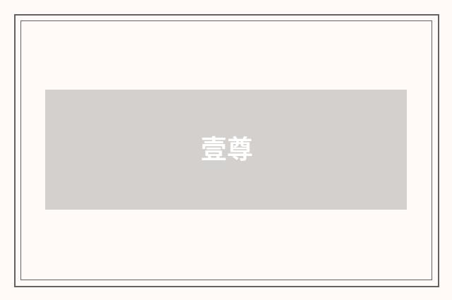 壹尊