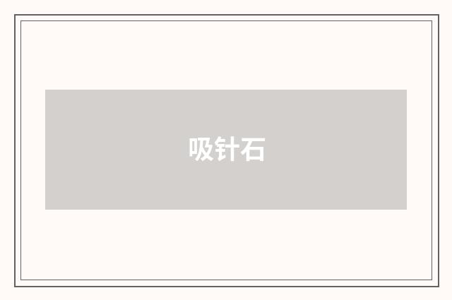吸针石