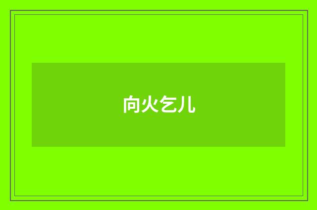 向火乞儿