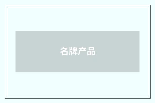 名牌产品