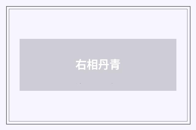 右相丹青