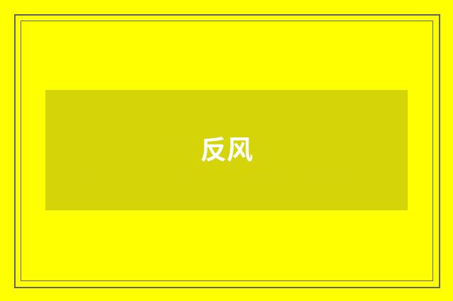 反风