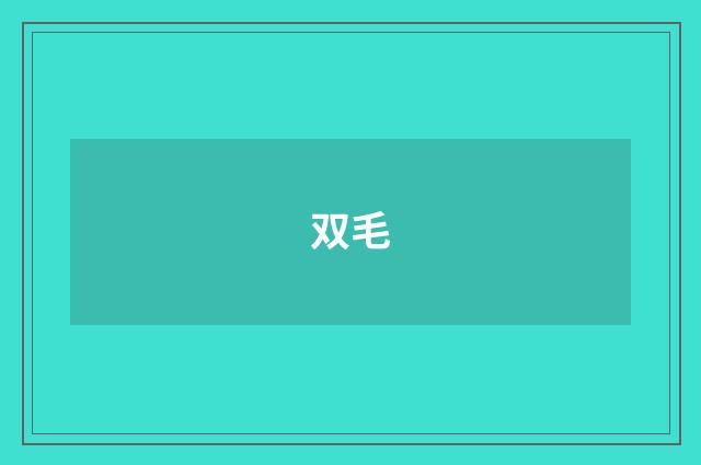 双毛