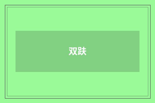 双趺