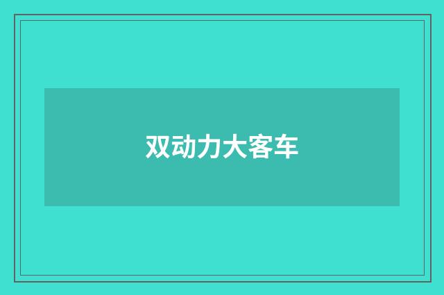 双动力大客车