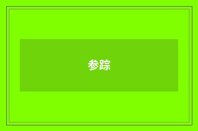 参踪