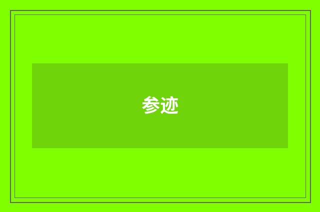 参迹