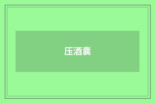 压酒囊