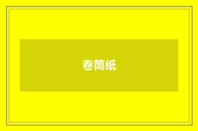 卷筒纸