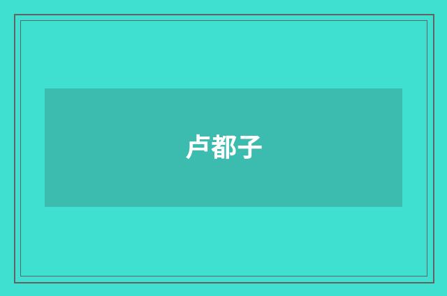 卢都子