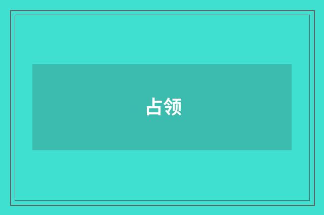 占领