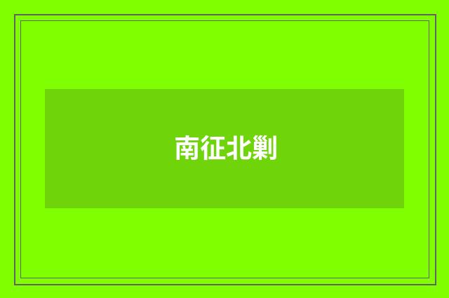 南征北剿