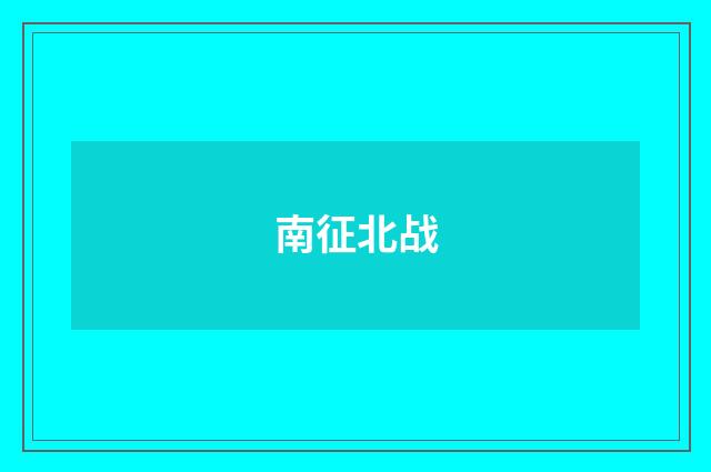 南征北战