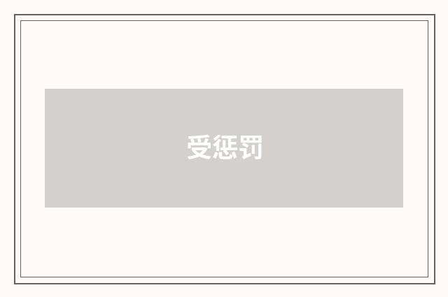 受惩罚