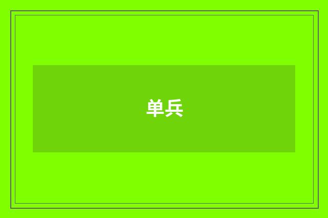 单兵