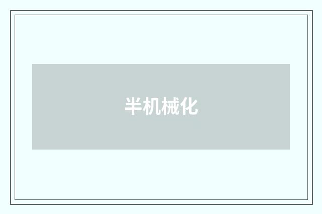 半机械化