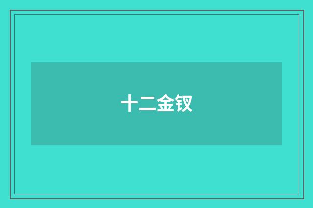 十二金钗