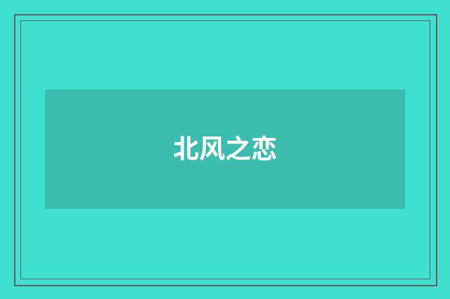 北风之恋