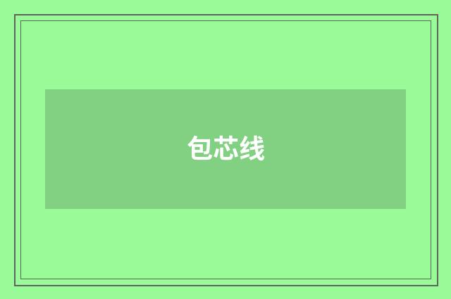 包芯线