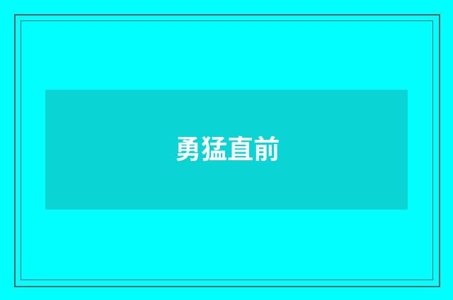 勇猛直前