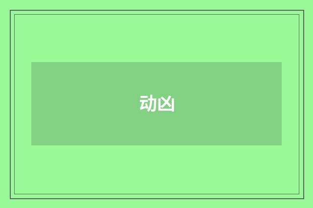 动凶