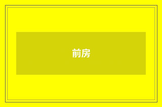 前房
