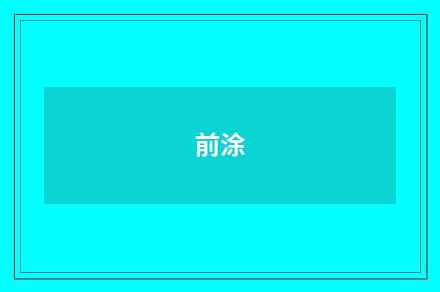 前涂