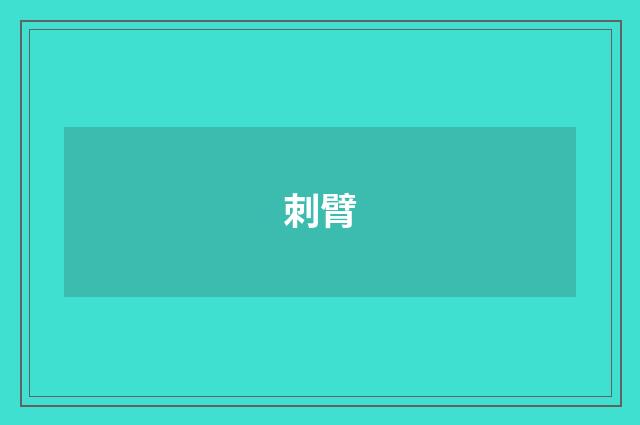刺臂
