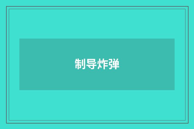 制导炸弹