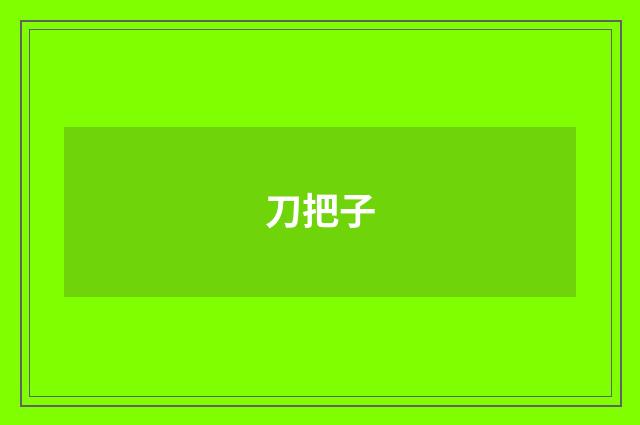 刀把子