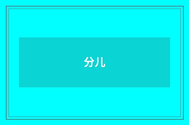 分儿