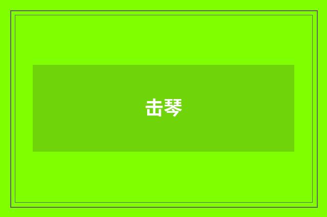 击琴