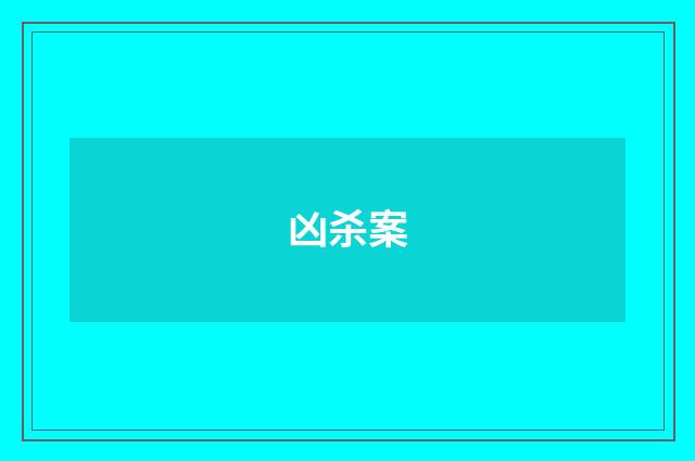 凶杀案
