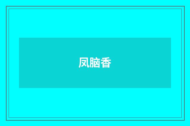 凤脑香