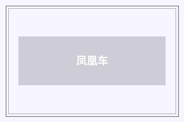 凤凰车