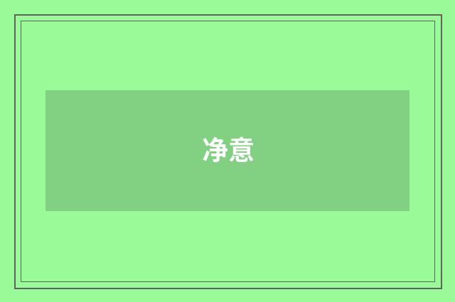 净意