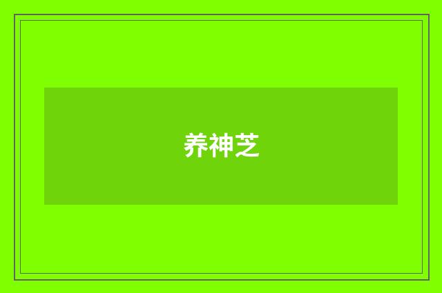 养神芝