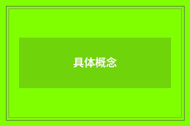 具体概念