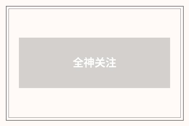 全神关注